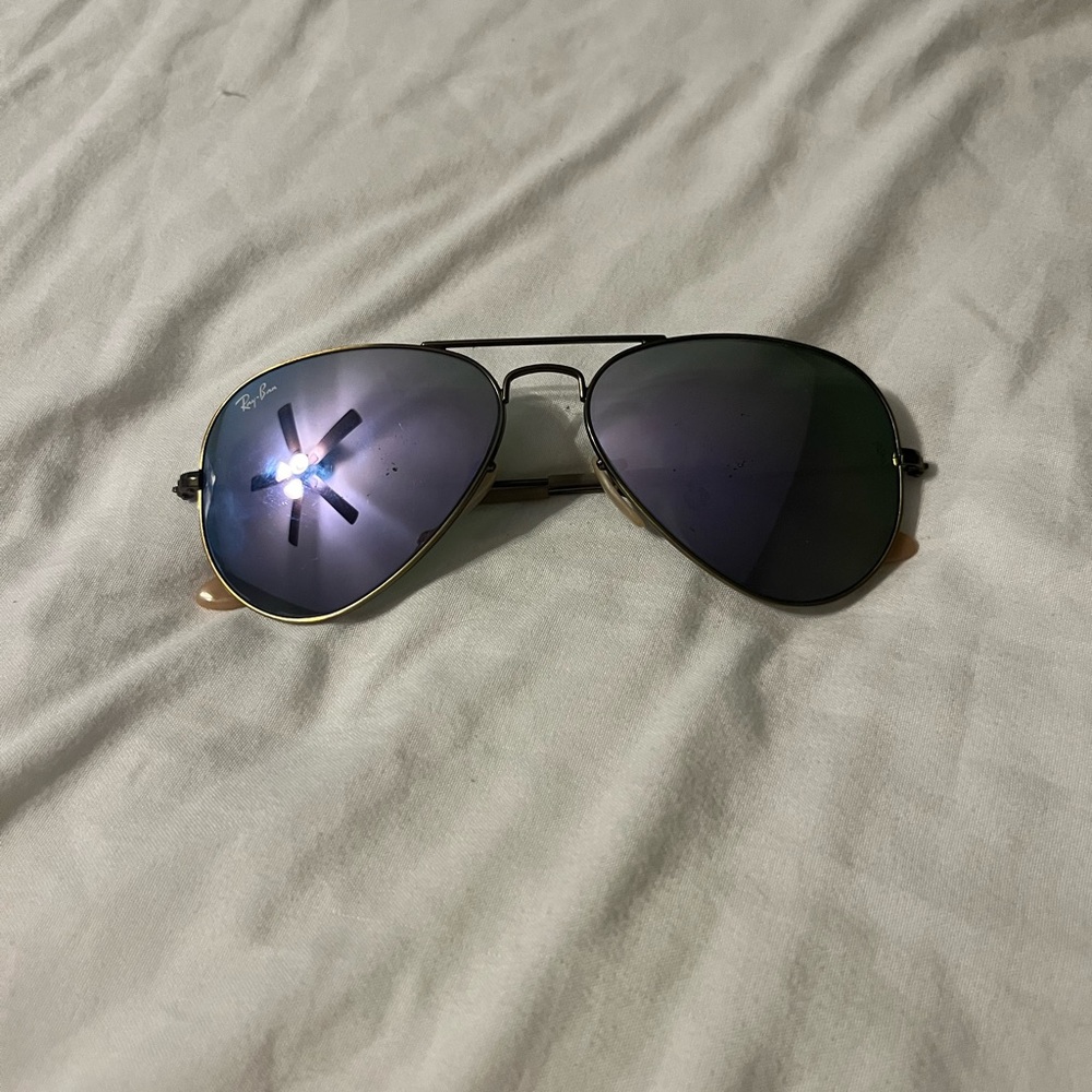 Ray-Ban purple aviators
